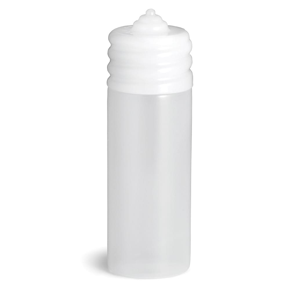 Tablecraft N20C 20 oz Wide Mouth Squeeze Dispenser, One Tip Top, Natural