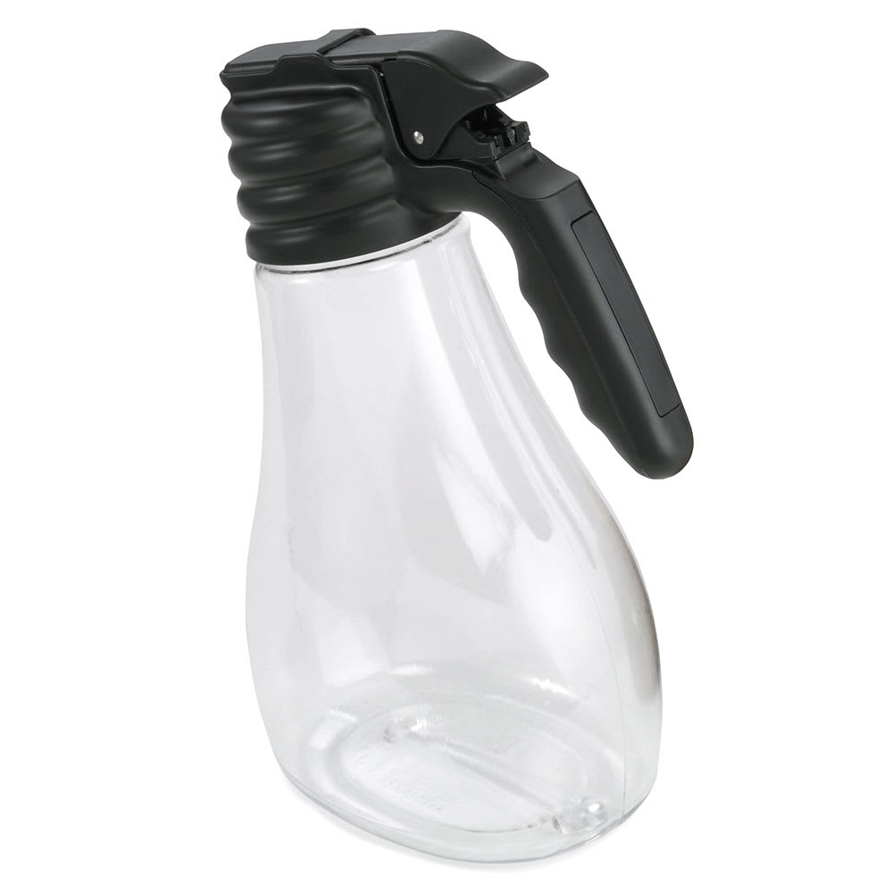 Tablecraft N48 48 oz Salad Dressing Dispenser - Clear/Black