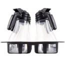 Tablecraft N481BK Salad Dressing Set w/ (6) Dispensers & Black Tray thumbnail 5