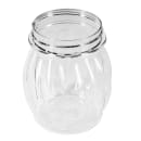 Tablecraft P260BK 6 oz Swirl Plastic Shaker w/ Perforated Top, BPA Free, Black thumbnail 3