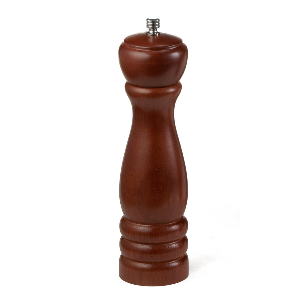 Tablecraft PM1908 8 3/4"H Pepper Mill - Wood, Mahogany