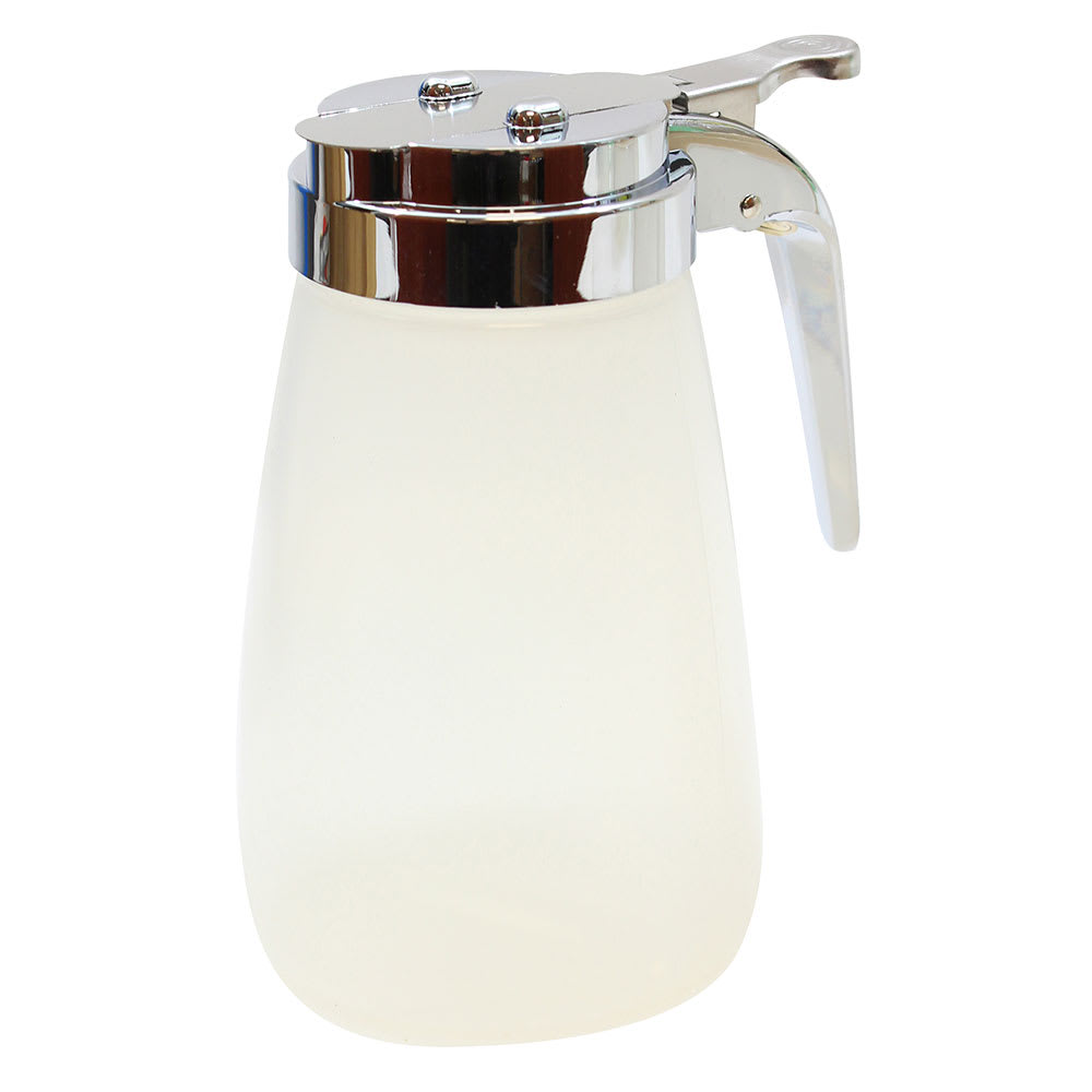 Tablecraft PP10 10 oz Cylindrical Dripcut Server - Polypropylene, Chrome Top
