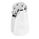 Tablecraft PP10CP 10 oz Cylindrical Dripcut Server - Polypropylene, Chrome ABS Top thumbnail 3
