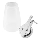 Tablecraft PP10CP 10 oz Cylindrical Dripcut Server - Polypropylene, Chrome ABS Top thumbnail 4