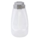 Tablecraft PP32G 32 oz Option™ Round Dripcut Server - Polypropylene, Gray Plastic Top thumbnail 3