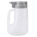 Tablecraft PP32G 32 oz Option™ Round Dripcut Server - Polypropylene, Gray Plastic Top thumbnail 4