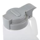Tablecraft PP32G 32 oz Option™ Round Dripcut Server - Polypropylene, Gray Plastic Top thumbnail 6