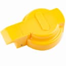 Tablecraft PP32Y 32 oz Option™ Round Dripcut Server - Polypropylene, Yellow Plastic Top thumbnail 4