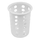 Tablecraft PP33 Flatware Cylinder, 4 1/4" X 5 1/2 in, Polypropylene, White thumbnail 2