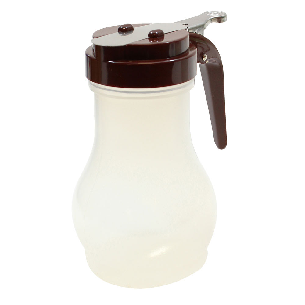 Tablecraft PP410B 10 oz Teardrop Dripcut Server - Polypropylene, Brown ABS Top