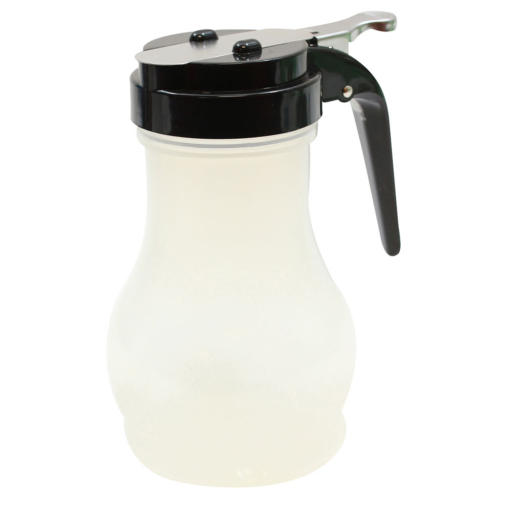 Tablecraft PP410BK 10 oz Teardrop Dripcut Server - Polypropylene, Black ABS Top