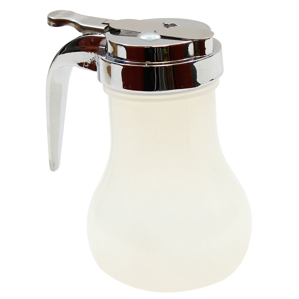 Tablecraft PP410CP 10 oz Teardrop Dripcut Server - Polypropylene, Chrome ABS Top