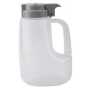 Tablecraft PP48G 48 oz Option™ Round Dripcut Server - Polypropylene, Gray Plastic Top thumbnail 3