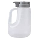 Tablecraft PP48G 48 oz Option™ Round Dripcut Server - Polypropylene, Gray Plastic Top thumbnail 4