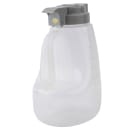 Tablecraft PP48G 48 oz Option™ Round Dripcut Server - Polypropylene, Gray Plastic Top thumbnail 5