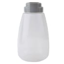Tablecraft PP48G 48 oz Option™ Round Dripcut Server - Polypropylene, Gray Plastic Top thumbnail 6