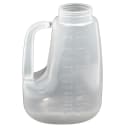 Tablecraft PP64BE 64 oz Option™ Round Dripcut Server - Polypropylene, Beige Plastic Top thumbnail 5