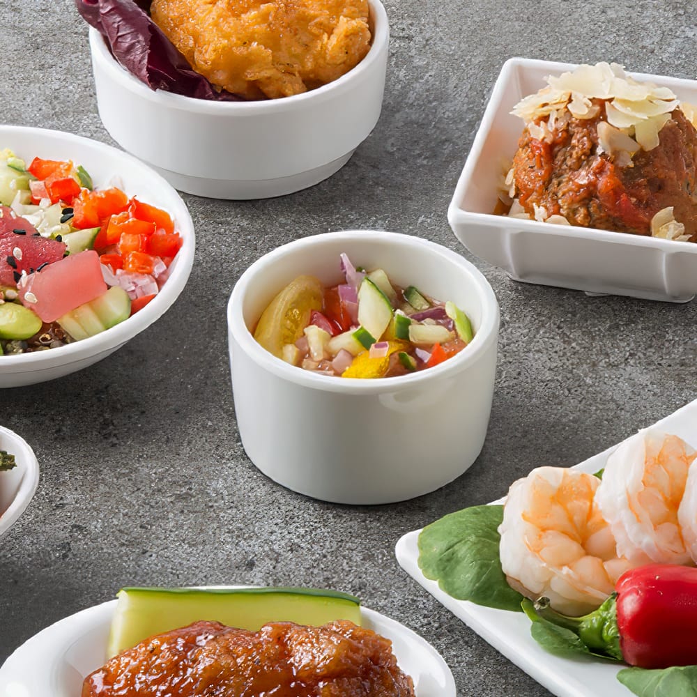 Tablecraft RAM2RDB 2 oz Melamine Ramekin, Bone