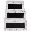 Tablecraft RCBCRATE2 Crate Riser Set w/ Chalkboard - Distressed Wood thumbnail 2