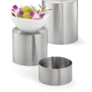 Tablecraft RR3 Round 3 Piece Riser Set, Brushed Stainless Steel, One Each 8 & 7 & 6" Dia thumbnail 2