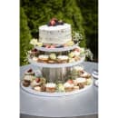 Tablecraft RR3 Round 3 Piece Riser Set, Brushed Stainless Steel, One Each 8 & 7 & 6" Dia thumbnail 3