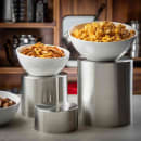 Tablecraft RR3 Round 3 Piece Riser Set, Brushed Stainless Steel, One Each 8 & 7 & 6" Dia thumbnail 4