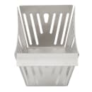 Tablecraft SPB Rectangular Serving Basket w/ Stamped Pinstripes, 5 1/2" x 3 1/4" x 3", Stainless thumbnail 3