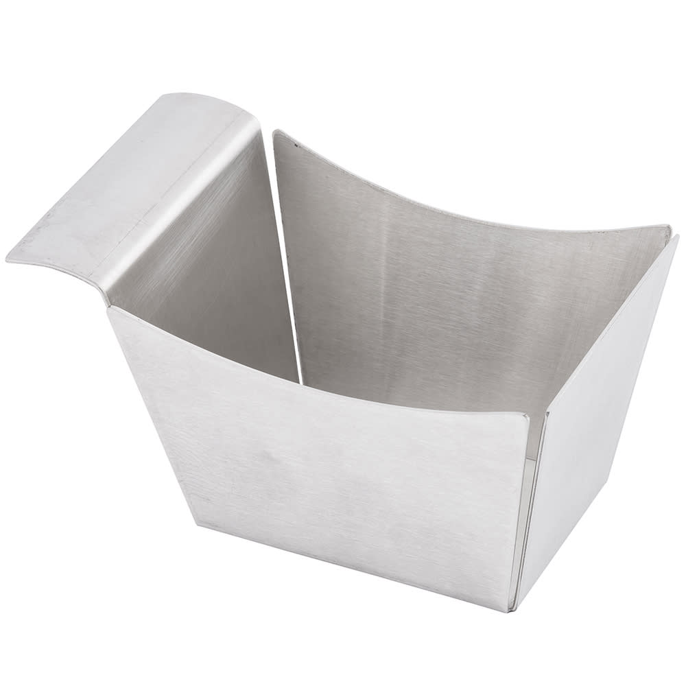 Tablecraft SSB Rectangular Serving Basket, 5 1/2" x 3 1/4" x 3", Stainless