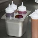 Tablecraft T4 Squeeze Bottle Holder (4) - 6 1/4x7" Stainless thumbnail 6