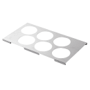 Tablecraft T6 Squeeze Bottle Holder w/ 6 Holes for 1/3 Size Food Pan, Stainless thumbnail 2