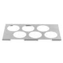 Tablecraft T6 Squeeze Bottle Holder w/ 6 Holes for 1/3 Size Food Pan, Stainless thumbnail 3