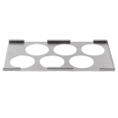 Tablecraft T6 Squeeze Bottle Holder w/ 6 Holes for 1/3 Size Food Pan, Stainless thumbnail 5