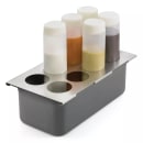 Tablecraft T8 Squeeze Bottle Holder (8) - 12 3/4x7" Stainless thumbnail 6