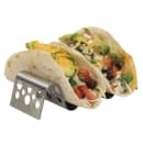 Tablecraft TRSP23 Taco Holder - Holds 2 to 3 Tacos, Solid Pattern, Stainless thumbnail 5