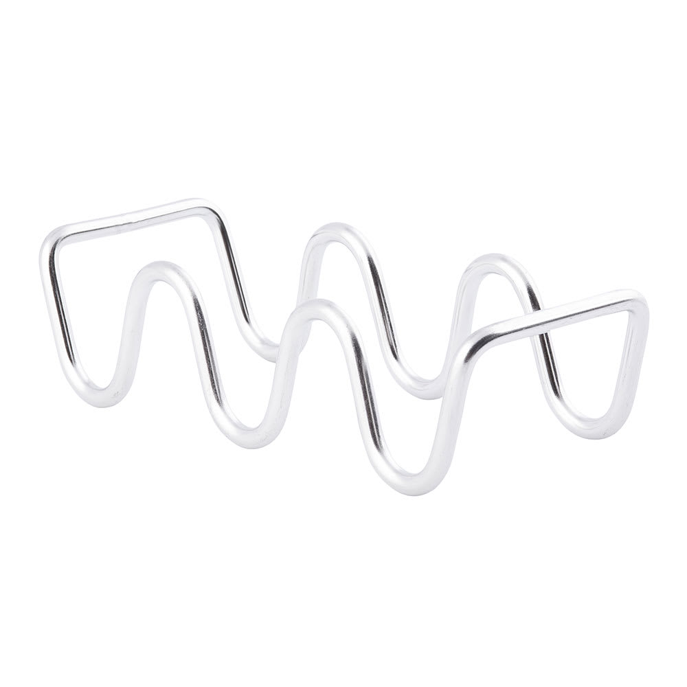 Tablecraft TRW23 Taco Holder - Holds 2 to 3 Tacos, Wire, Stainless