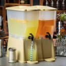 Tablecraft TW33DP 6 gal Beverage Dispenser - Plastic Container, Almond Base thumbnail 6