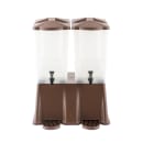 Tablecraft TW54DP 6 gal Double Beverage Dispenser - Plastic, Brown thumbnail 2