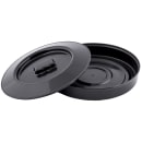 Tablecraft TW771 7 3/4" Round Tortilla Server - Polypropylene, Black thumbnail 2