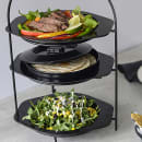 Tablecraft TW771 7 3/4" Round Tortilla Server - Polypropylene, Black thumbnail 4