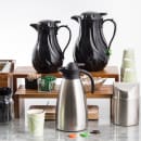 Tablecraft WM1 Round Waste Basket - Metal, Stainless thumbnail 4