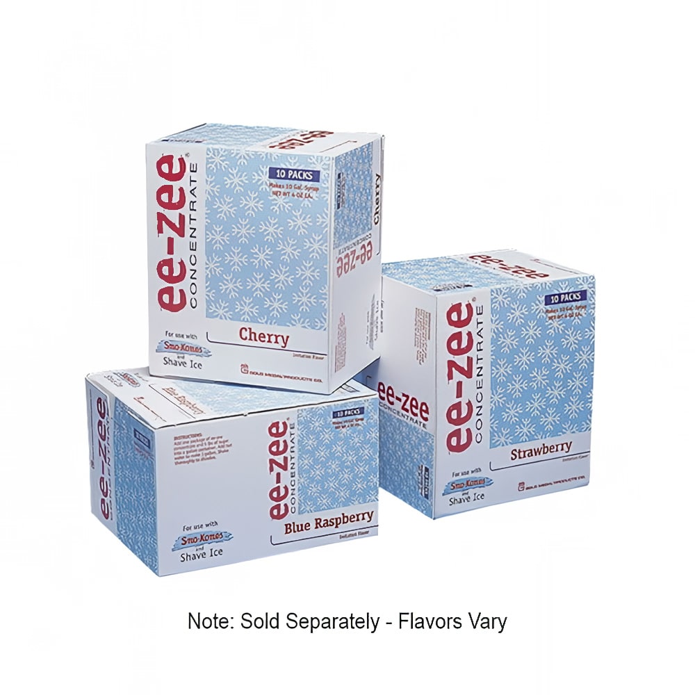 Gold Medal 1013 Orange Snow Cone Syrup Pre-Measured Concentrate Pouch, 10 Cartons/Case