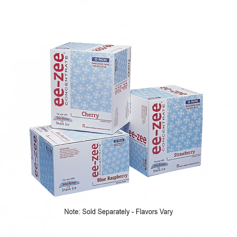 Gold Medal 1015CT Blue Raspberry Snow Cone Syrup Pre-Measured Concentrate Pouch, 10/Case