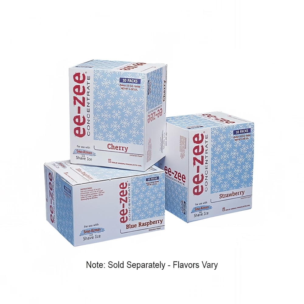 Gold Medal 1021 Watermelon Snow Cone Syrup Pre-Measured Concentrate Pouch, 10 Cartons/Case