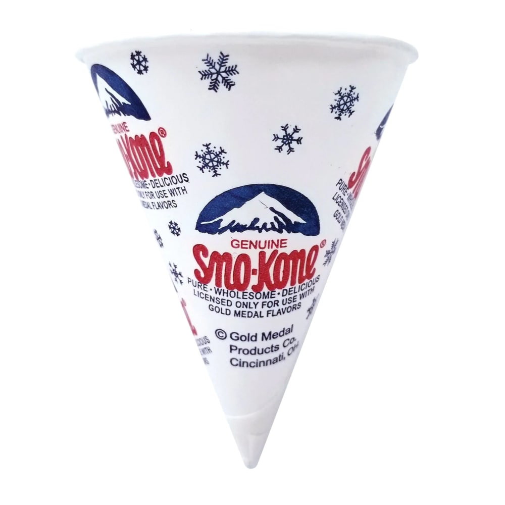 Gold Medal 1060M 6 oz Disposable Sno-Kone® Snow Cone Cups