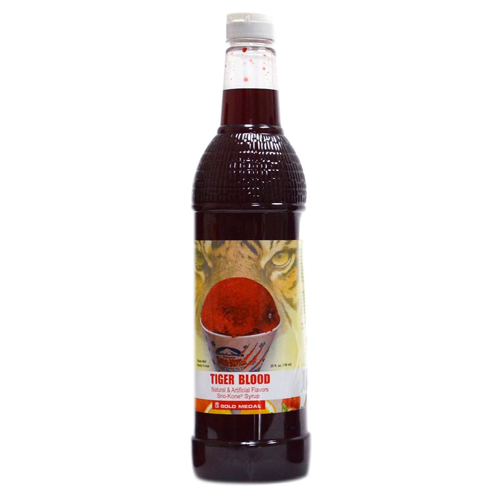 Gold Medal 1433 25 oz Tiger Blood Snow Cone Syrup, Ready-To-Use
