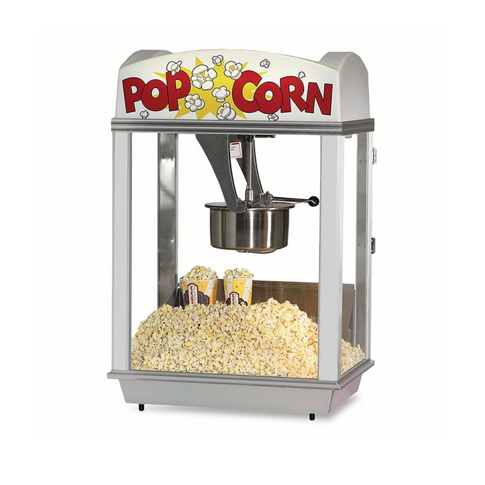 Gold Medal 2005ST Deluxe Whiz Bang Popcorn Machine w/ 12 oz Kettle & Stainless Dome, 120v