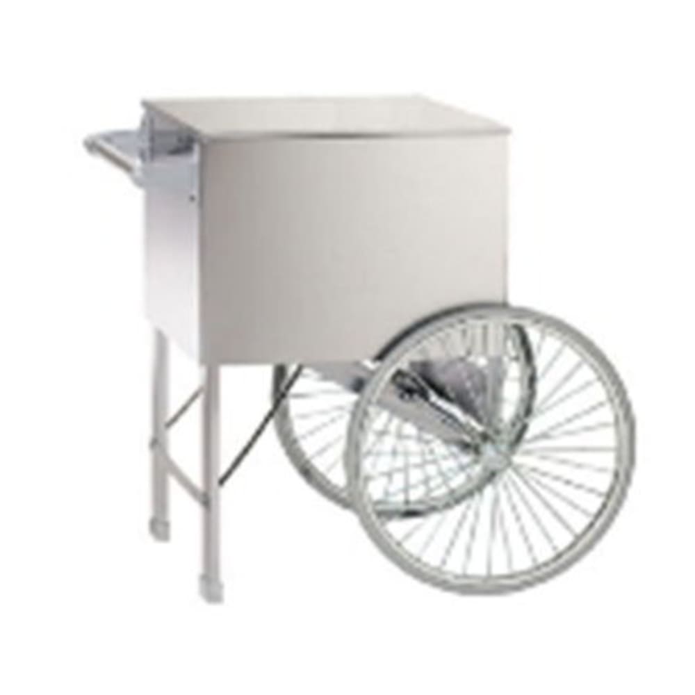 Gold Medal 2015ST Popcorn Cart w/ 2 Spoke Wheels, Stainless, 38" x 27"