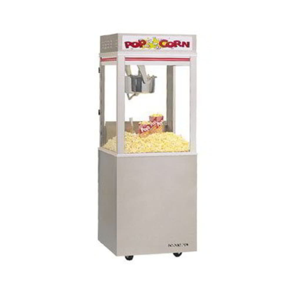 Gold Medal 2022E Astro Pop 16 Popcorn Machine w/ 16 oz Unimaxx Kettle & Stainless Dome, 120/208v