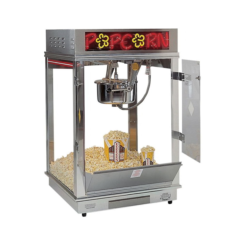 Gold Medal 2023E Astro Pop 16 Popcorn Machine w/ 16 oz Unimaxx Kettle & Stainless Dome, Counter, 120v