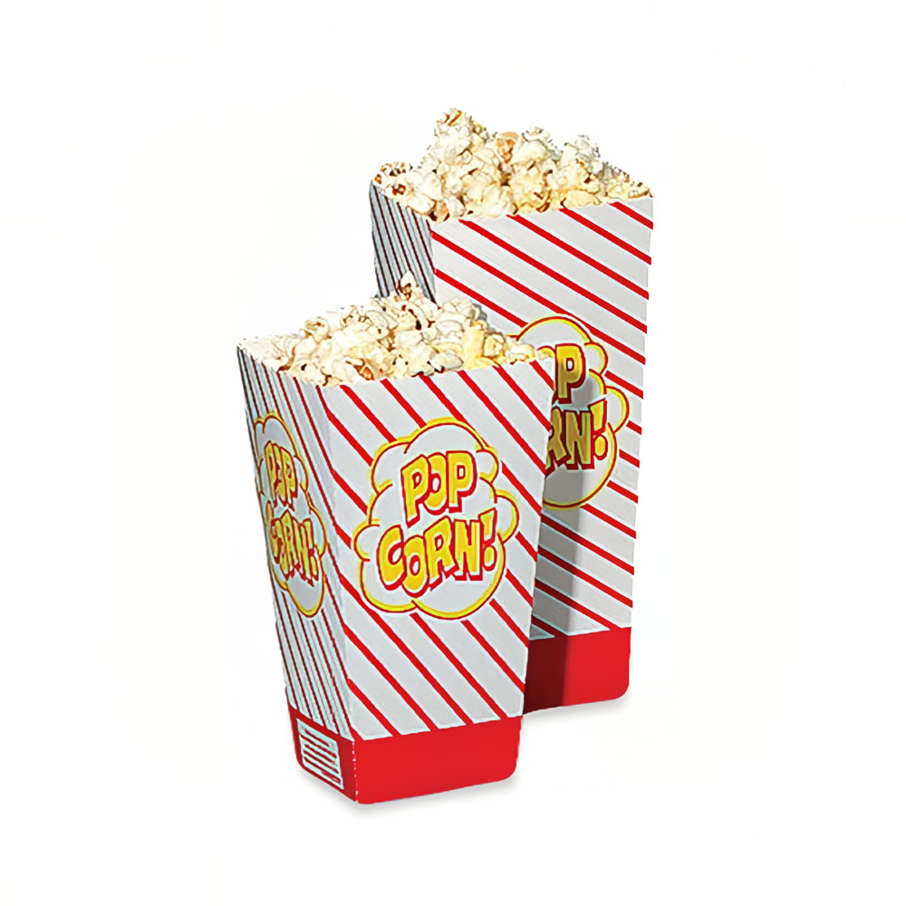 Gold Medal 2058 1 3/4 oz Large Scoop Disposable Popcorn Boxes, 500/Case